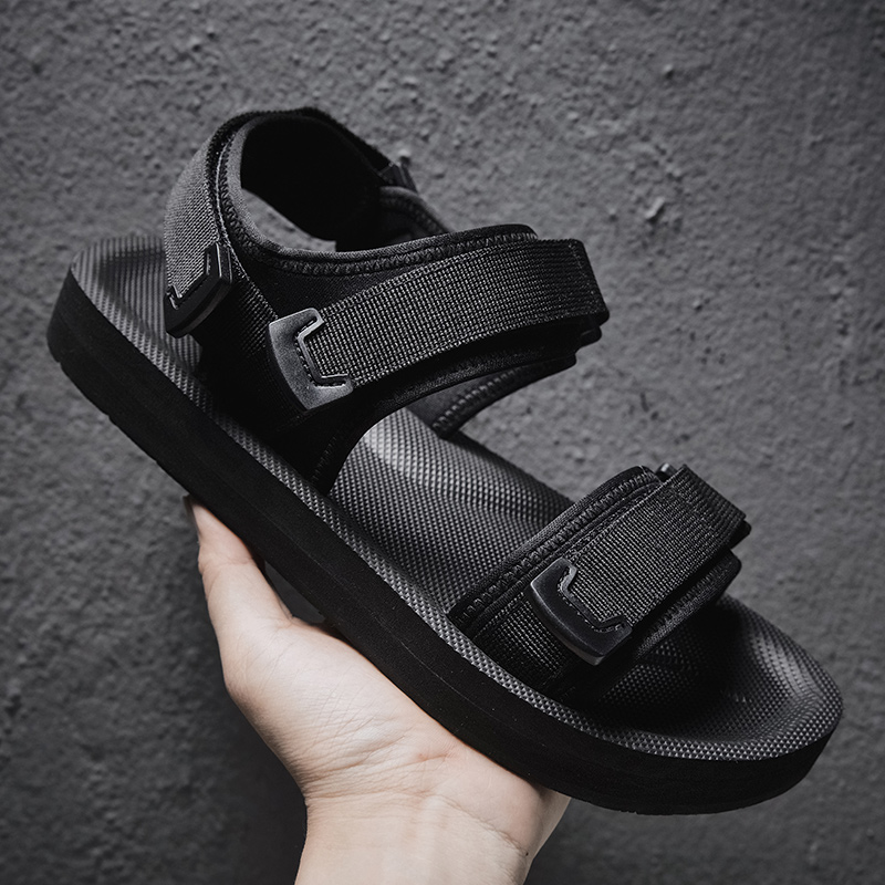Men'S Shoes With Velcro - Sandal Datar yang Dapat Disesuaikan untuk