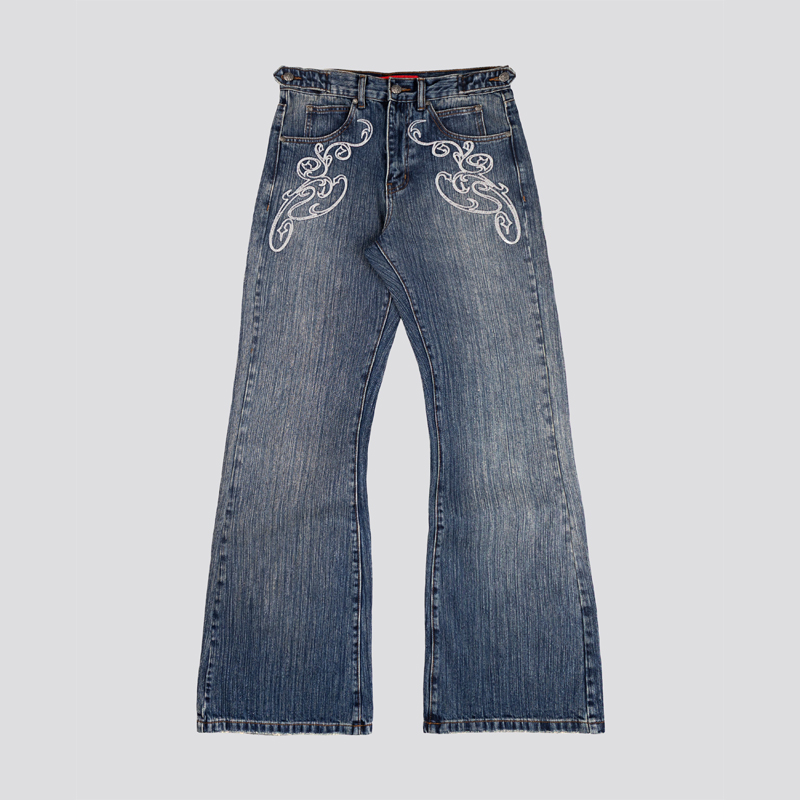 Men Shoes Jeans - Celana Jeans Bootcut Biru Y2k Vintage