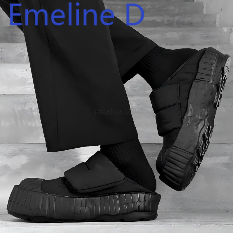 Men'S Shoes With Velcro - Sepatu Bot Salju Pasangan Step On,