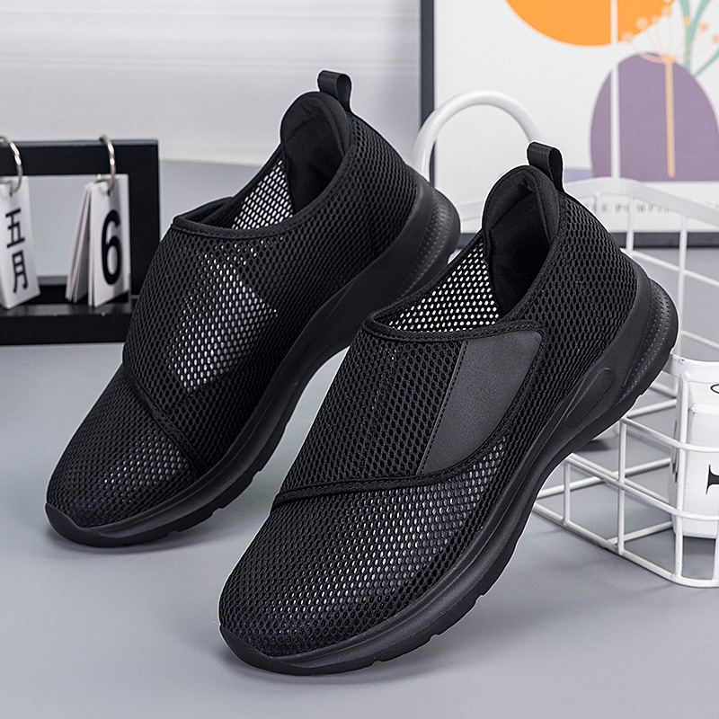 Men'S Shoes With Velcro - YUYIN Sepatu Olahraga Jaring Bernapas Musim