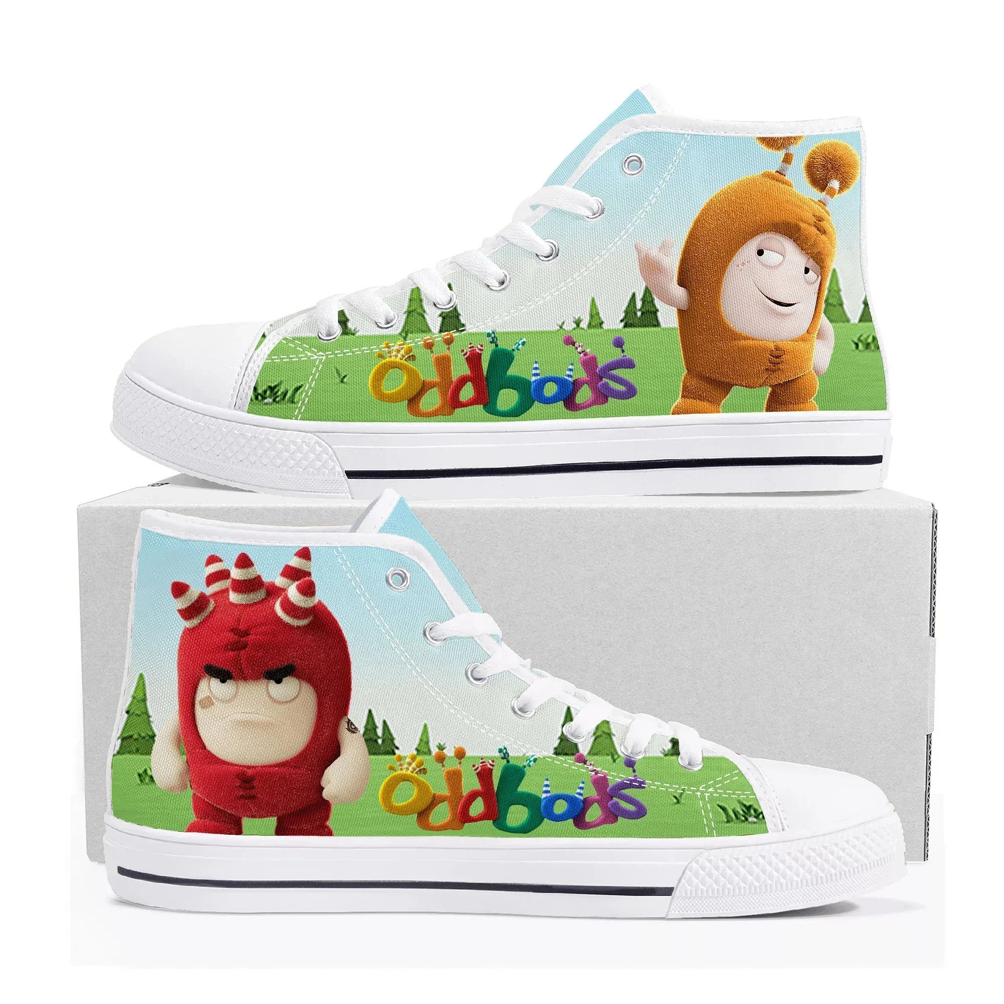 Men Shoes Singapore - Oddbods High Top Sneakers Pria Wanita