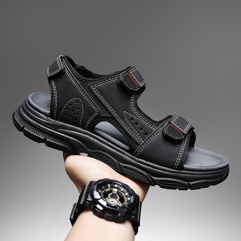 Men'S Shoes With Velcro - Sandal Outdoor Pria dengan Tali Velcro