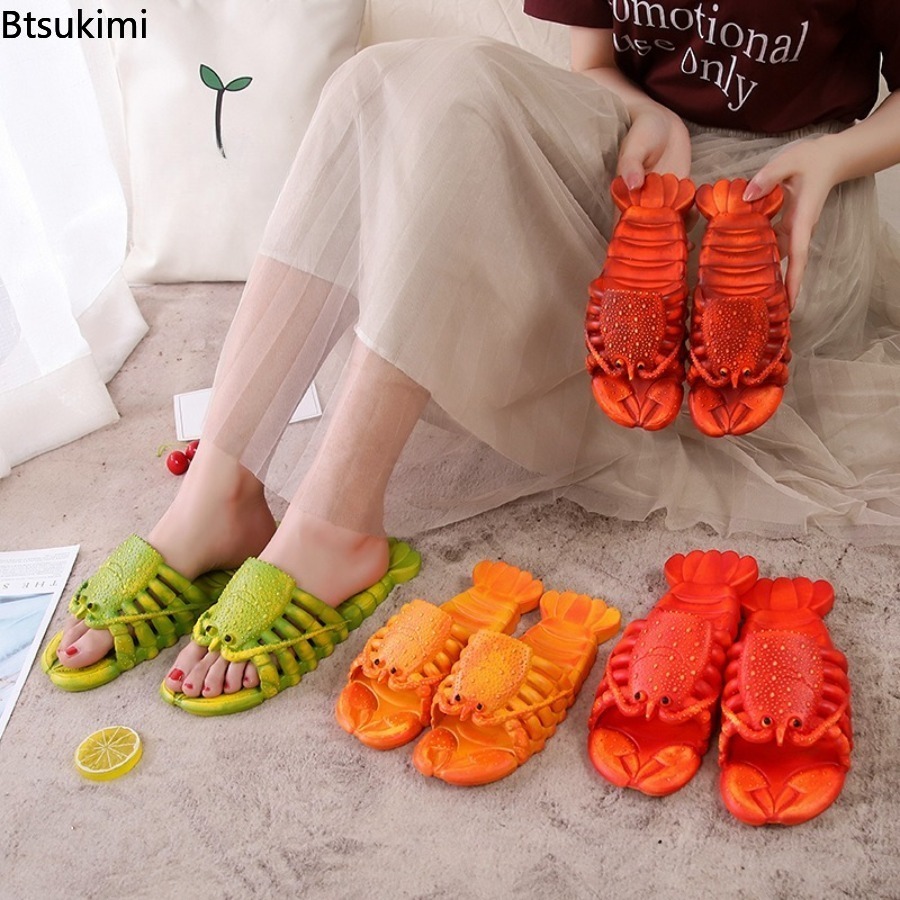 Men'S Shoes To Women'S - Sandal Lobster Kartun Musim Panas 2026