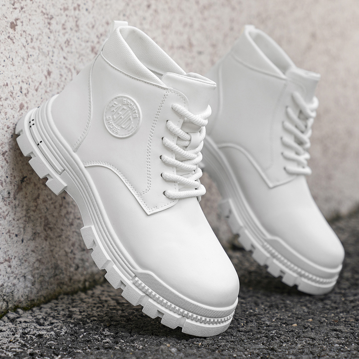 Sepatu Bot Motor Putih Pria Mo - Men'S Shoes No Laces ulasan dan harga