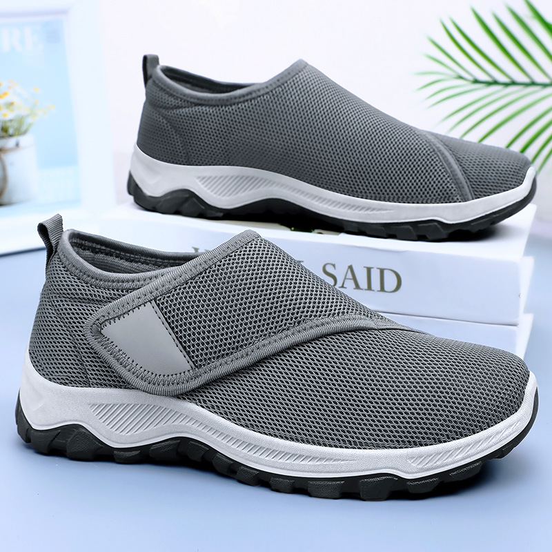 Sepatu Jaring Pria Musim Panas - Men'S Shoes With Velcro ulasan dan harga