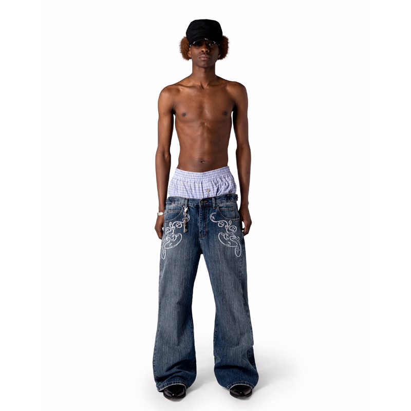 Celana Jeans Bootcut Biru Y2k  - Men Shoes Jeans ulasan dan harga