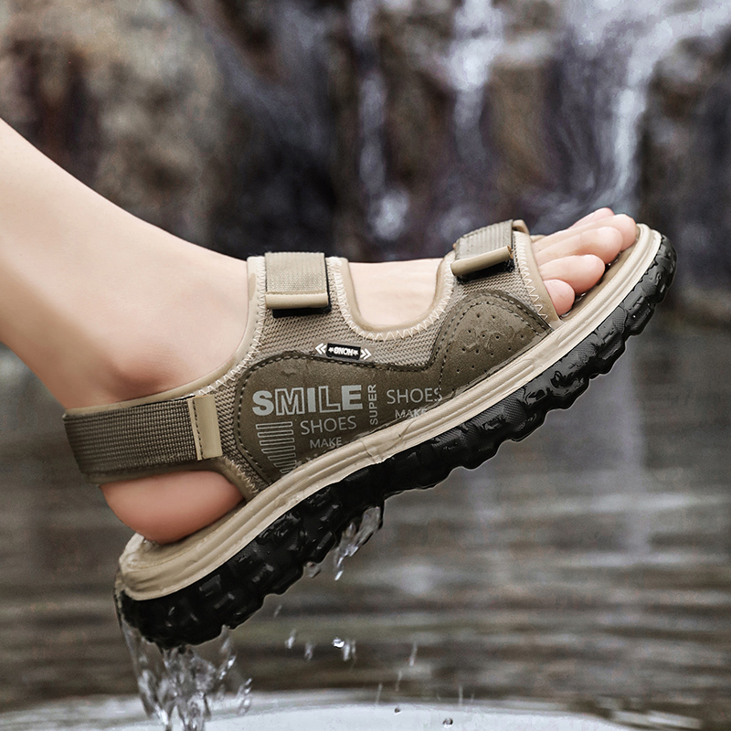 Sandal Musim Panas Baru Pria 2 - Men'S Shoes With Velcro ulasan dan harga