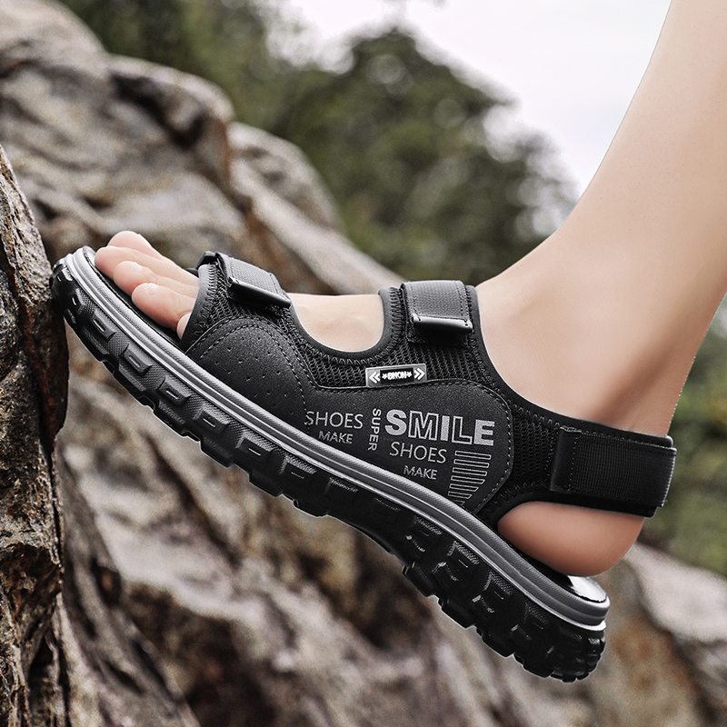 Sandal Musim Panas Baru Pria 2 - Men'S Shoes With Velcro ulasan dan harga