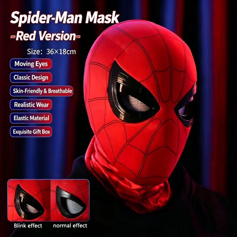 Topeng Spider-Man Dengan Mata  - Men Shoes Models ulasan dan harga