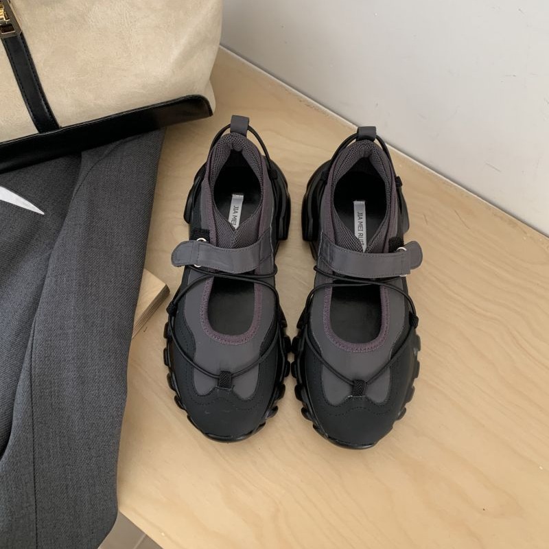 Sepatu Mary Jane Platform Chun - Men'S Shoes With Velcro ulasan dan harga