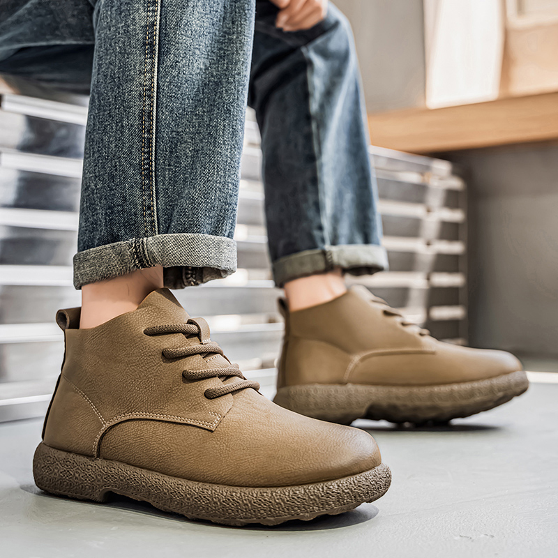 Sepatu Bot Pria Sepatu Bot Pen - Men'S Shoes No Laces ulasan dan harga