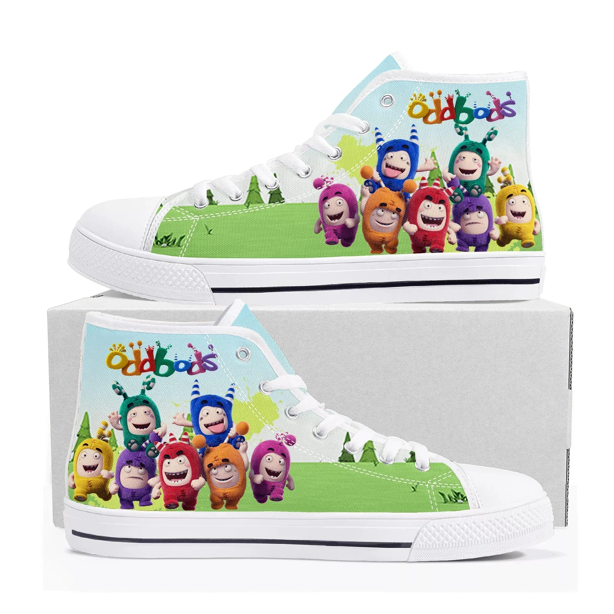 Oddbods High Top Sneakers Pria - Men Shoes Singapore ulasan dan harga