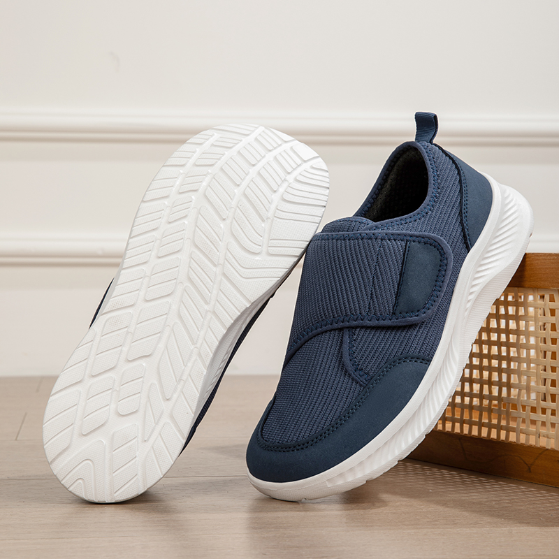 Sepatu Santai Pria Bahan Jarin - Men'S Shoes With Velcro ulasan dan harga