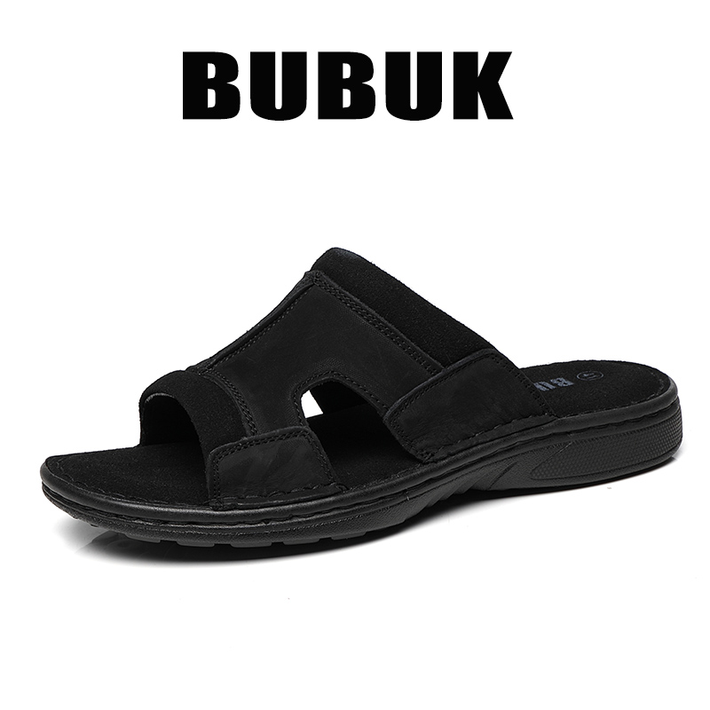 Sandal Kulit Pria Bubuk untuk  - Men'S Shoes With Velcro ulasan dan harga