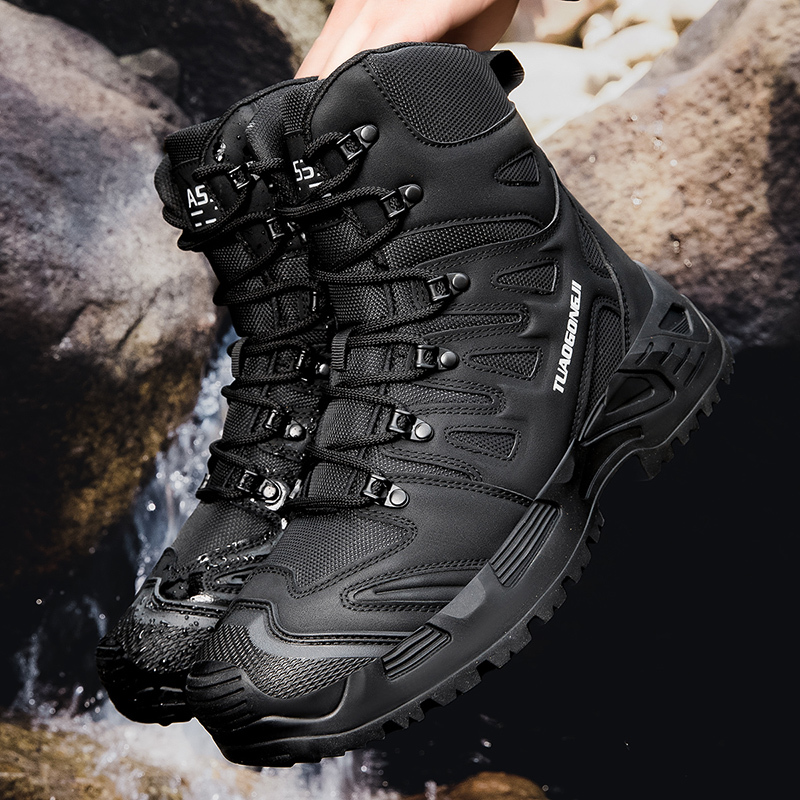 Sepatu Hiking Taktis Luar Ruan - Men'S Shoes No Laces ulasan dan harga