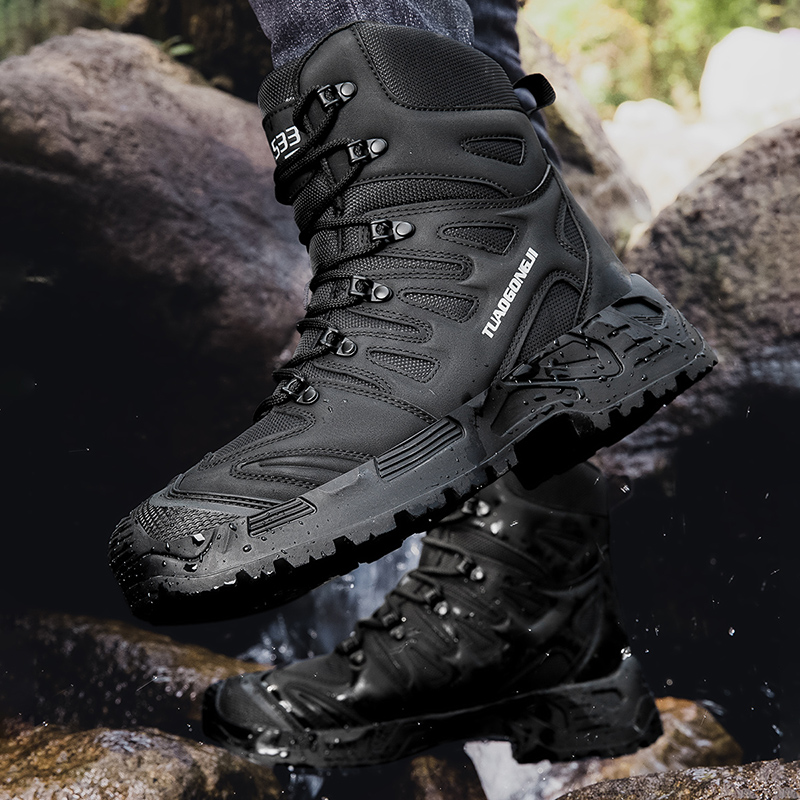 Sepatu Hiking Taktis Luar Ruan - Men'S Shoes No Laces ulasan dan harga